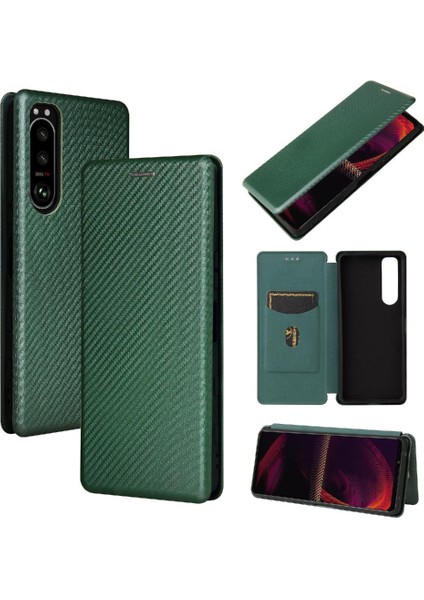 Sony Xperia 5 Iii Manyetik Karbon Fiber ile Tam Koruma (Yurt Dışından)