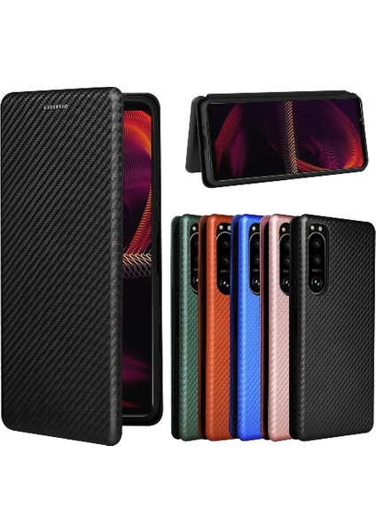 Sony Xperia 5 Iii Manyetik Karbon Fiber ile Tam Koruma (Yurt Dışından)