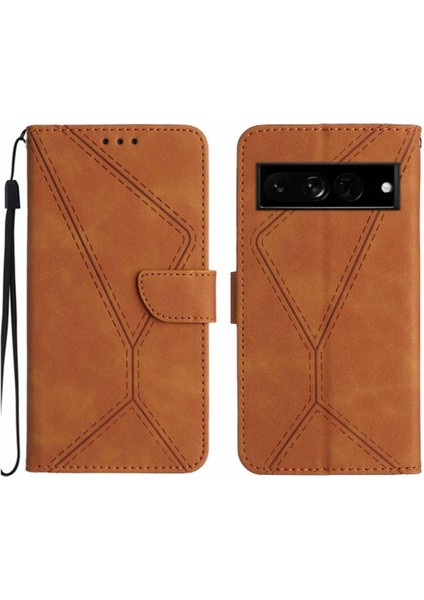 Google Piksel 7 Pro Telefon Kılıfı Için Kılıf Dikiş Kabartmalı Yüksek Kaliteli Tpu (Yurt Dışından)