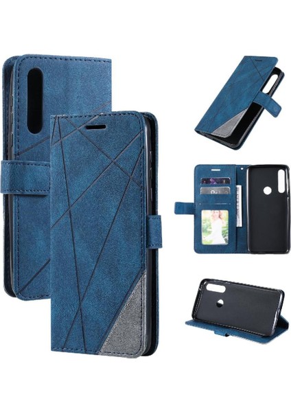 SZY Mall Motorola Moto G Güç Cüzdan Flip Case Için Folio Pu Deri Kart Tutucu (Yurt Dışından)