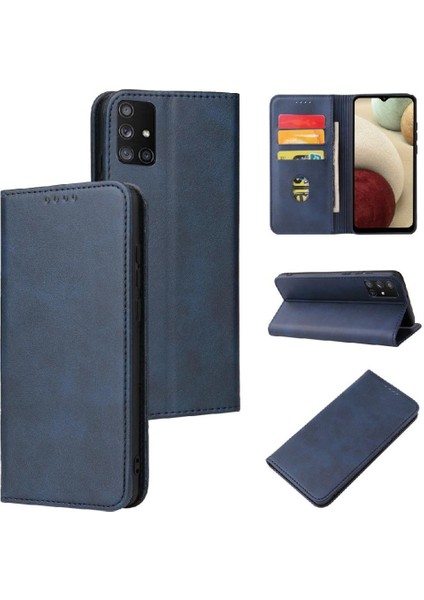 Samsung Galaxy A71 5g Deri Için Kılıf Folio Flip Case Kart Ekleme (Yurt Dışından)