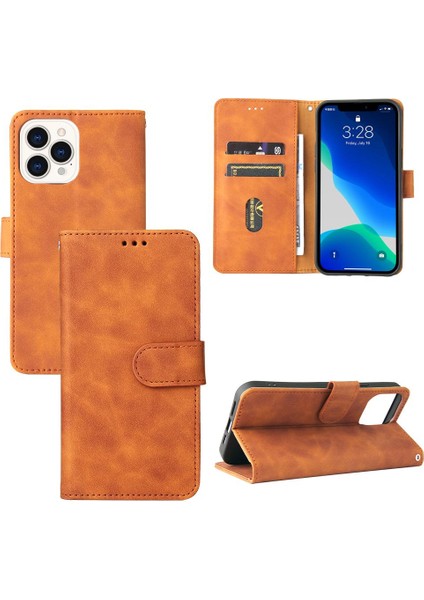 SZY Mall Iphone 13 Için Kılıf Pro Max Tam Koruma Deri Folio Flip Case Kart (Yurt Dışından)