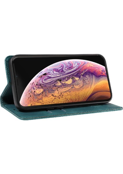 Iphone Xs Max Folio Cüzdan Manyetik Pu Deri Koruyucu Kılıf (Yurt Dışından)