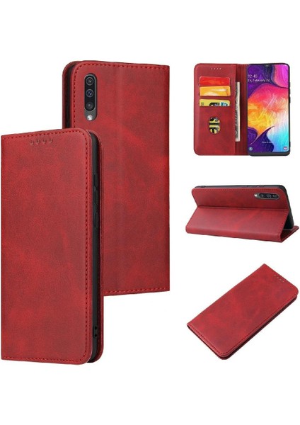 Kart Sahibinin ile Samsung Galaxy A40 Deri Folio Flip Case Için Kılıf (Yurt Dışından)