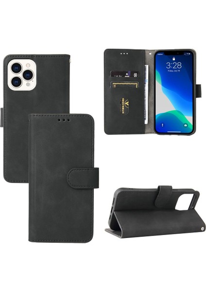 Iphone 13 Için Kılıf Pro Max Tam Koruma Deri Folio Flip Case Kart (Yurt Dışından)