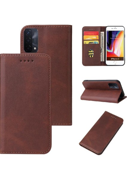 Kart Tutucu Kickstand Tam Koruma ile Oppo A74 5G/A54 5g Için Kılıf (Yurt Dışından)