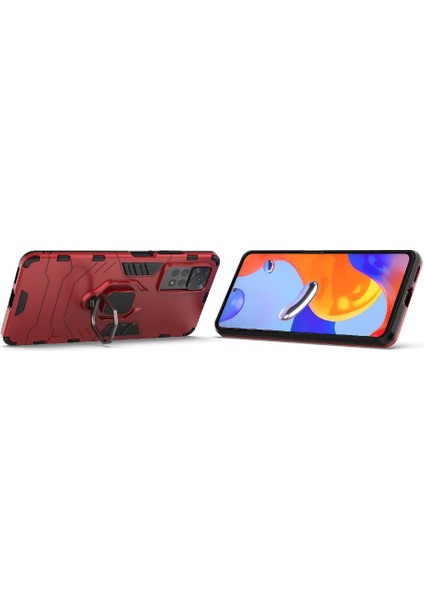 Xiaomi Redmi Için Not 11 Pro 360 &deg; Dönen Halka Darbeye Kapak Damla (Yurt Dışından) modelleri