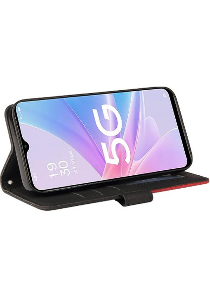Kart Yuvası Standı Kickstand Koruyucu Iki Renkli Oppo Oppo 5g Için Kılıf (Yurt Dışından)