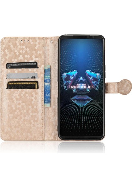 Asus Rog Telefon 5 Için Geometrik Desen Manyetik Toka Deri Cüzdan (Yurt Dışından) fırsatları
