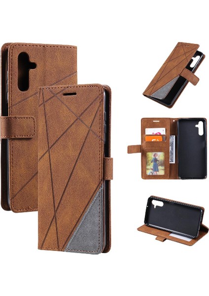 Samsung Galaxy Case 5g Kart Tutucu Için Kickstand Darbeye Cüzdan Pu (Yurt Dışından)