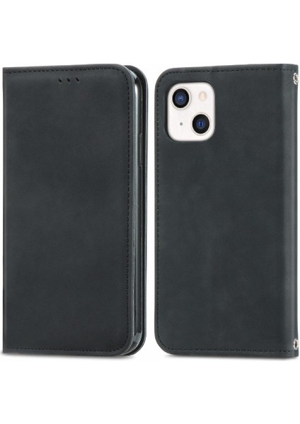 Iphone 13 Için Kılıf Mini Darbeye Deri Kılıf Cüzdan Basit Iş (Yurt Dışından)