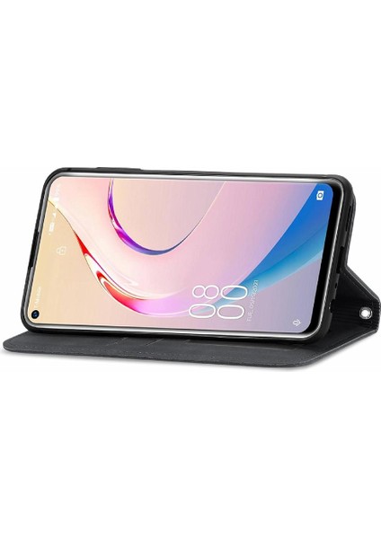 Oukitel C21 Pro Kordon Fermuar Deri Kılıf Cüzdan Için Kılıf Basit (Yurt Dışından)