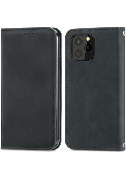 Oukitel C21 Pro Kordon Fermuar Deri Kılıf Cüzdan Için Kılıf Basit (Yurt Dışından)