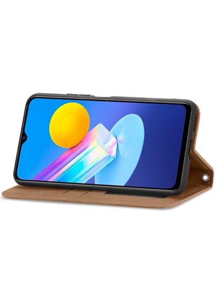 Vivo Y72 Için Kılıf Deri Çanta Fermuar Basit Iş Kordon Cüzdan (Yurt Dışından)