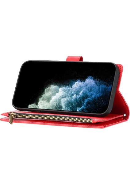 Iphone 12 Için Kılıf Pro Max Çanta Kapak Kart Yuvaları Pu Deri Folio Kapak (Yurt Dışından)