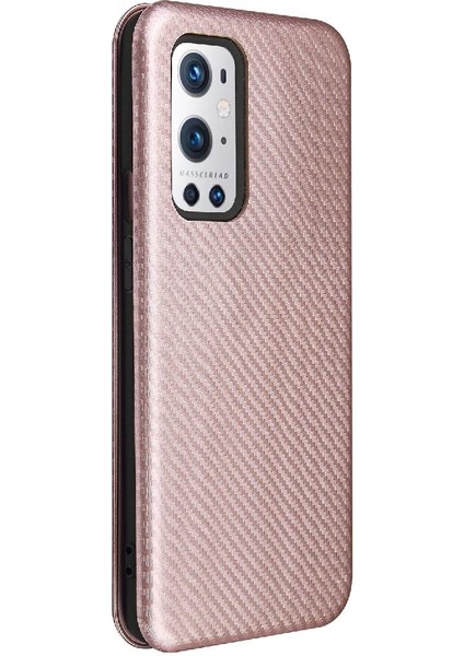 Oneplus 9 Için Kılıf Pro Manyetik Karbon Fiber Tam Koruma Deri (Yurt Dışından)