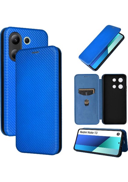 Xiaomi Redmi Için Not 13 4g Manyetik Karbon Fiber Kart Ekleme (Yurt Dışından)