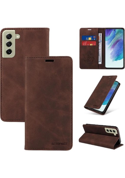Samsung Galaxy S22 5g Pu Deri Koruyucu Manyetik Folio Cüzdan (Yurt Dışından)