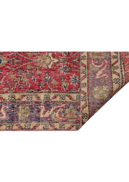 El Dokuma Vintage Eskitme Halı 150X251 cm 10355