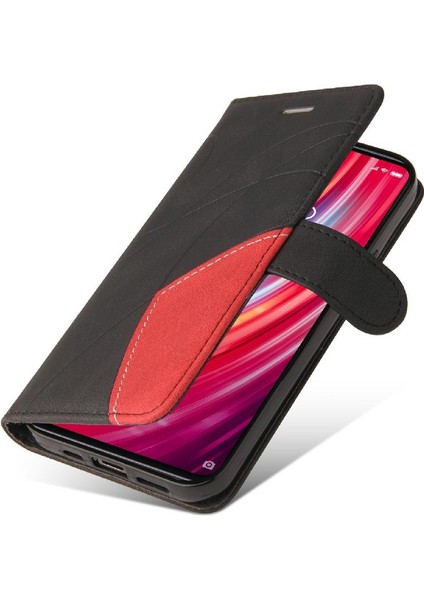 Xiaomi Redmi Not 8 Pro Için Kart Yuvası Standı ile Iki Renkli Dikiş (Yurt Dışından) modelleri