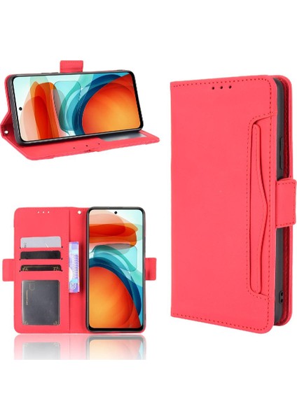 Xiaomi Poco M4 Pro Ayarlanabilir Ayrılabilir Kart Tutucu Manyetik Kapatma Deri Cüzdan Kapak (Yurt Dışından)
