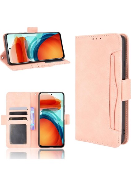 Xiaomi Poco M4 Pro Ayarlanabilir Ayrılabilir Kart Tutucu Manyetik Kapatma Deri Cüzdan Kapak (Yurt Dışından)