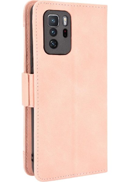 Xiaomi Poco M4 Pro Ayarlanabilir Ayrılabilir Kart Tutucu Manyetik Kapatma Deri Cüzdan Kapak (Yurt Dışından)