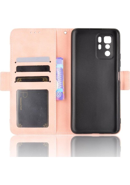 Xiaomi Poco M4 Pro Ayarlanabilir Ayrılabilir Kart Tutucu Manyetik Kapatma Deri Cüzdan Kapak (Yurt Dışından)