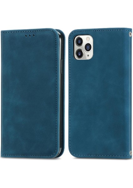Iphone 11 Için Kılıf Pro Deri Kılıf Darbeye Basit Iş Cüzdan (Yurt Dışından)