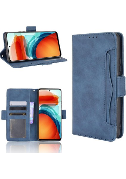 Xiaomi Poco M4 Pro Ayarlanabilir Ayrılabilir Kart Tutucu Manyetik Kapatma Deri Cüzdan Kapak (Yurt Dışından)
