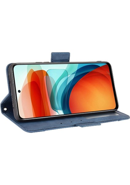 Xiaomi Poco M4 Pro Ayarlanabilir Ayrılabilir Kart Tutucu Manyetik Kapatma Deri Cüzdan Kapak (Yurt Dışından)