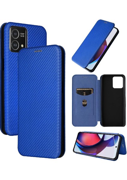 Motorola Moto G Stylus 5g 2023 Kart Ekleme Manyetik Karbon Için Kılıf (Yurt Dışından)