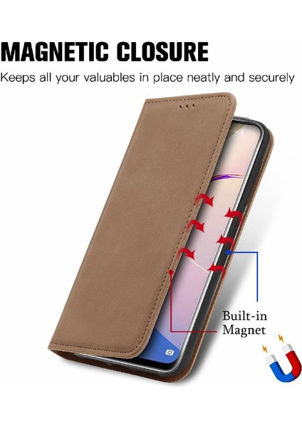 Oukitel C21 Pro Kordon Fermuar Deri Kılıf Cüzdan Için Kılıf Basit (Yurt Dışından)