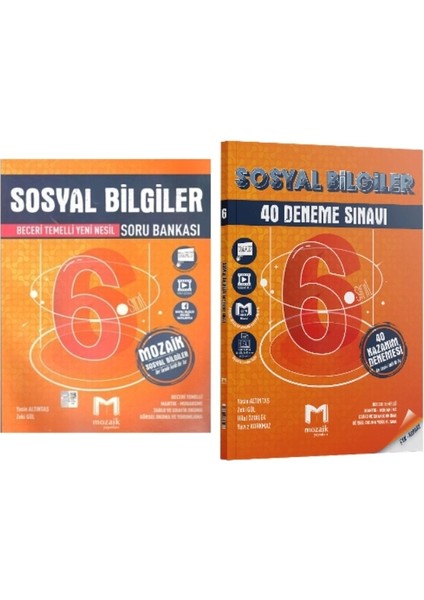 6. Sınıf Sosyal Bilgiler Soru Bankası - Sosyal Bilgiler 20 Deneme 2'li Set