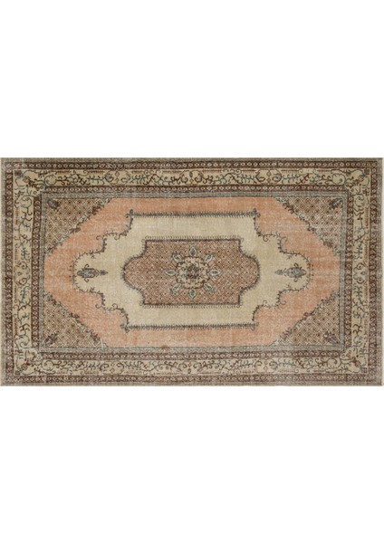 El Dokuma Vintage Eskitme Halı 156X255 cm 10389