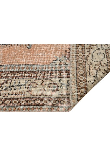 El Dokuma Vintage Eskitme Halı 156X255 cm 10389