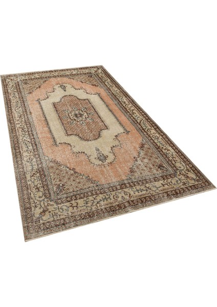 El Dokuma Vintage Eskitme Halı 156X255 cm 10389