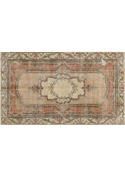 El Dokuma Vintage Eskitme Halı 120X201 cm 10341