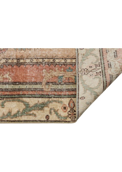 El Dokuma Vintage Eskitme Halı 120X201 cm 10341