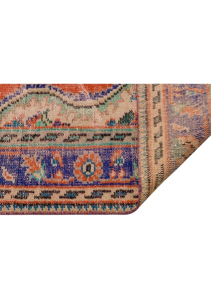 El Dokuma Vintage Eskitme Halı 154X236 cm 10372