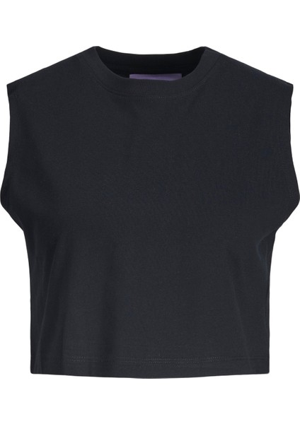 Bayan Bisiklet Yaka Kadın Crop T-Shirt 12224211 indirimleri
