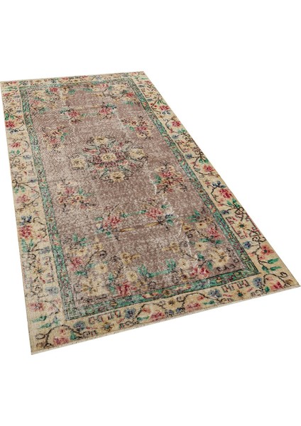 El Yapımı Vintage Eskitme Halı 115X212 cm 10340