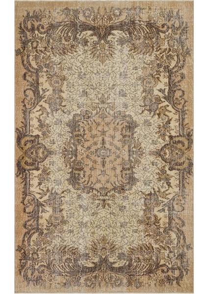 El Dokuma Vintage Eskitme Halı 158X255 cm 10388