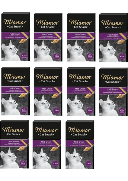 Cream Malt Peynirli Kedi Ödülü 6 x 15 gr. 11 Li Paket