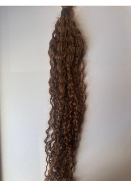 Karamel Kıvırcık 65-70 Cm Gerçek Saç 200 Adet Mikro Kaynak, 0.6 Gramdır 200 Adet 120 Gram Gelmektedir