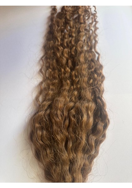 Karamel Kıvırcık 65-70 Cm Gerçek Saç 200 Adet Mikro Kaynak, 0.6 Gramdır 200 Adet 120 Gram Gelmektedir