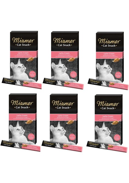 Cream Somonlu Kedi Ödülü 6 x 15 gr. 6 Lı Paket