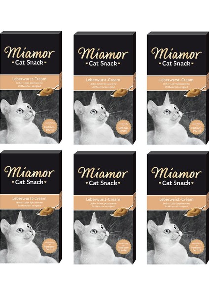Cream Ciğerli Kedi Ödülü 6 x 15 gr. 6 Lı Paket