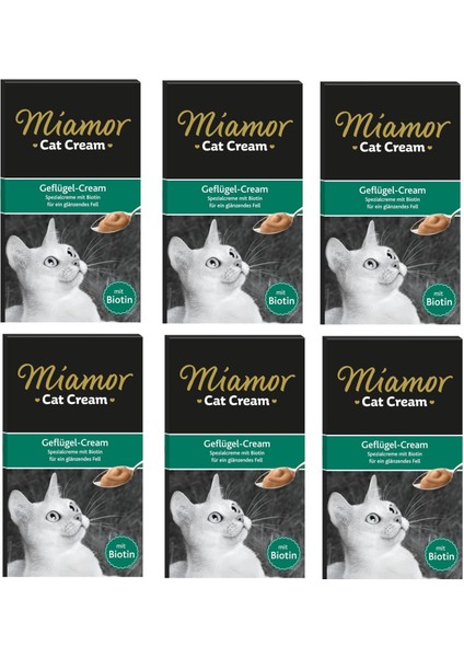 Cream Kümes Hayvanlı Kedi Ödülü 6 x 15 gr. 6 Lı Paket