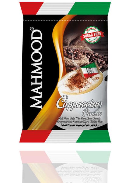 Mahmood Coffee Klasik Choco Granüllü Şekersiz Cappuccino 20 Adet x 13,7 gr